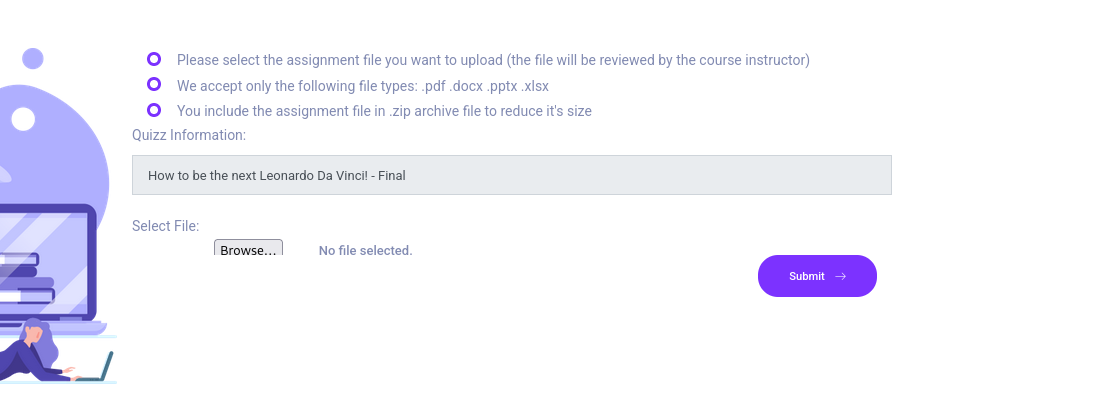 zip upload allowed
