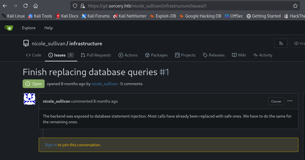 git issue