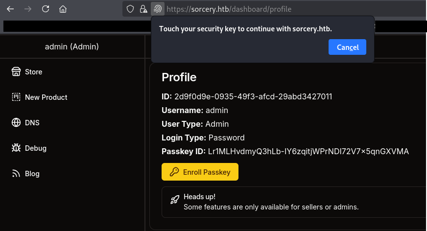 admin dashboard