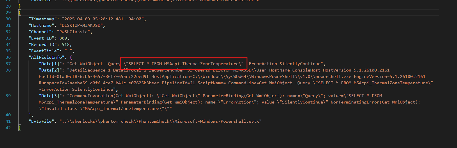 Thermal Query